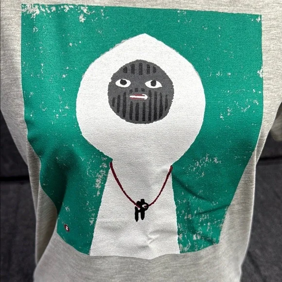 Mont-bell Gray and Green Short Sleeve Tee with Graphic Design - Picture 5 of 5